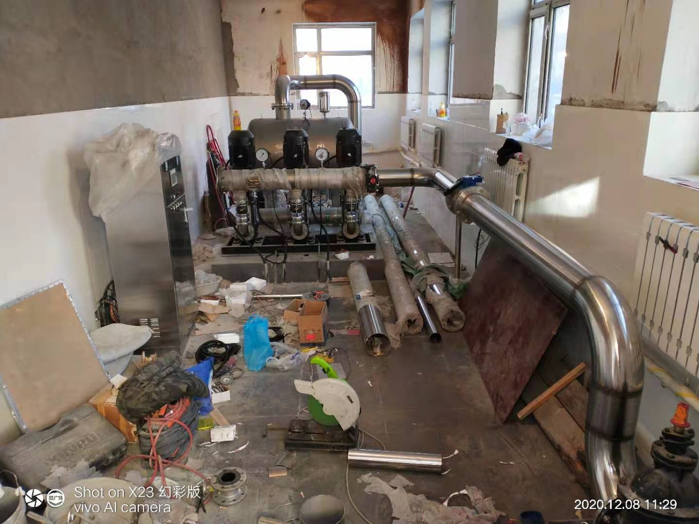 黑河市益民小區泵房安裝
